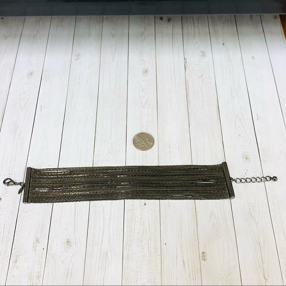 Avon Gunmetal Chains Bracelet‎